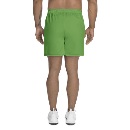 All-Over Print Unisex Green Athletic Long Shorts