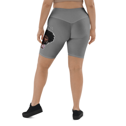 Penny G. Women's Grey Biker Shorts Classic