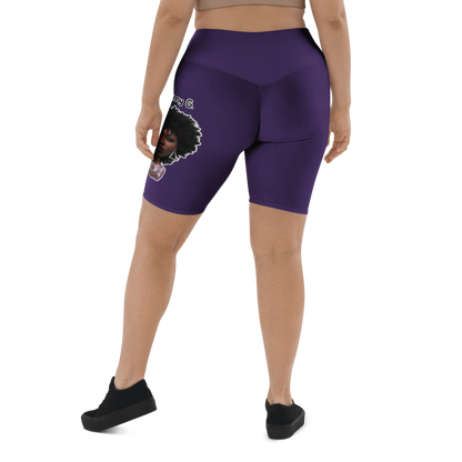 Penny G. Women's Purple Biker Shorts Classic