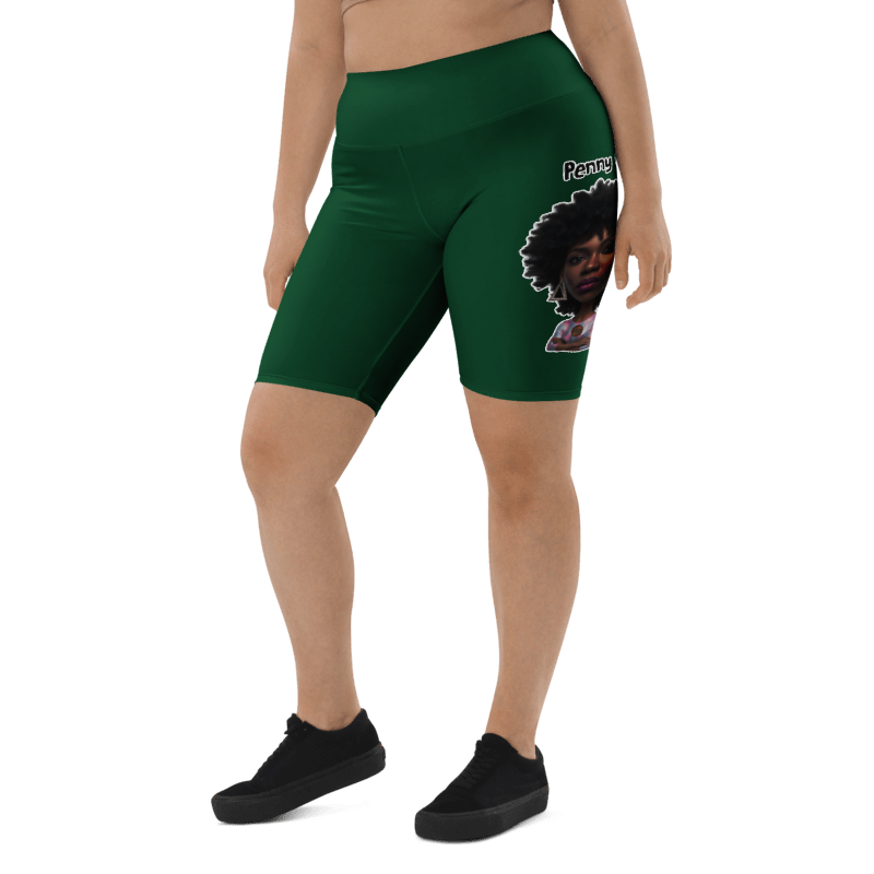 Penny G. Women's Green Biker Shorts Classic