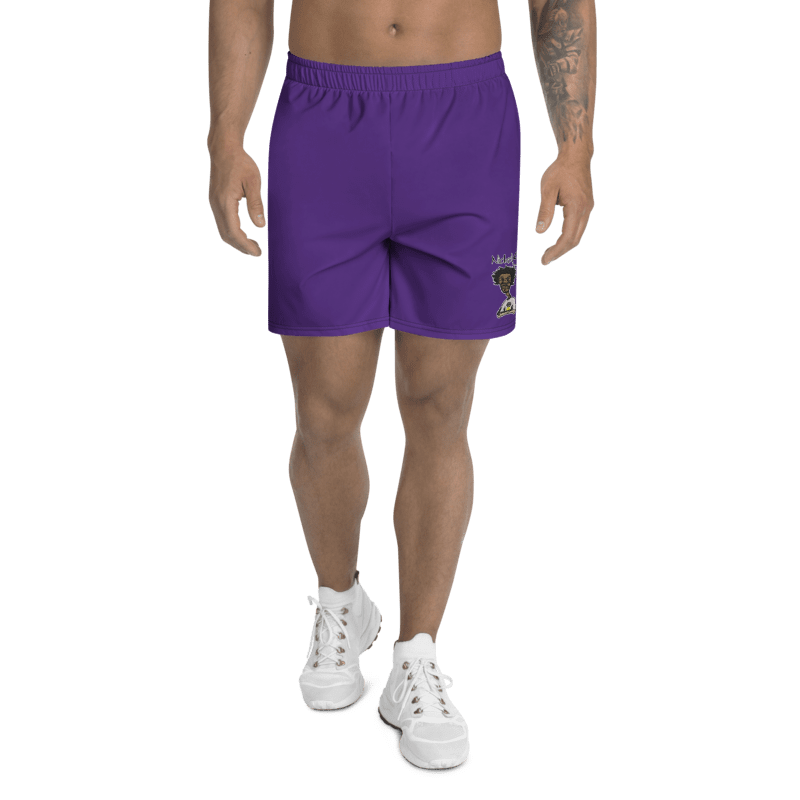 All-Over Print Unisex Purple Athletic Long Shorts