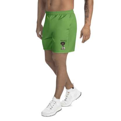 All-Over Print Unisex Green Athletic Long Shorts