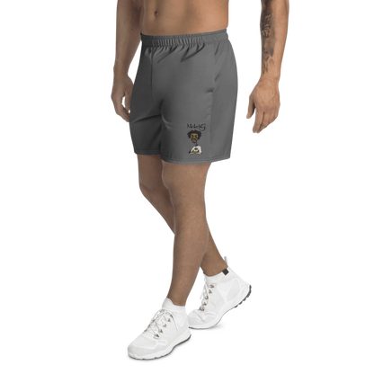 All-Over Print Unisex Grey Athletic Long Shorts