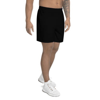 All-Over Print Unisex Black Athletic Long Shorts