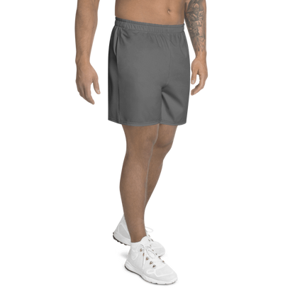 All-Over Print Unisex Grey Athletic Long Shorts