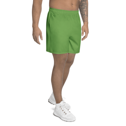 All-Over Print Unisex Green Athletic Long Shorts