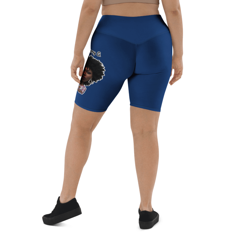 Penny G. Women's Dark Cerulean(Dark Blue) Biker Shorts Classic