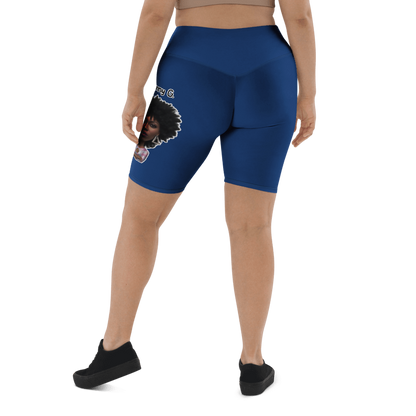 Penny G. Women's Dark Cerulean(Dark Blue) Biker Shorts Classic