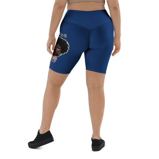 Penny G. Women's Dark Cerulean(Dark Blue) Biker Shorts Classic