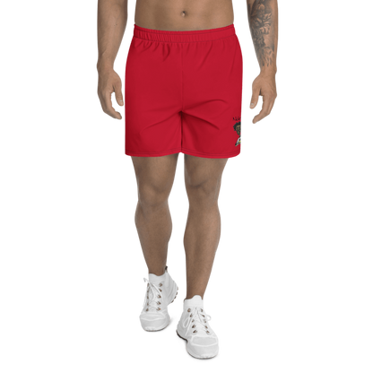 All-Over Print Unisex Red Athletic Long Shorts
