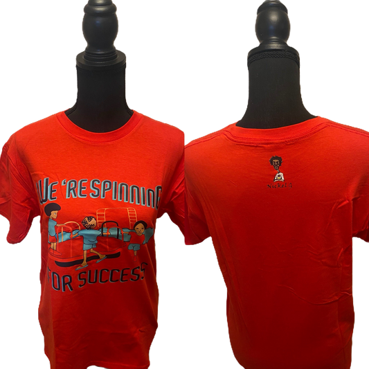 Nickel G. Spinning for Success Unisex Tee