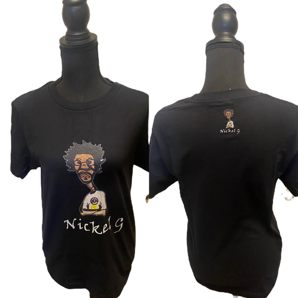 Nickel G. Full Logo Black Unisex Tee