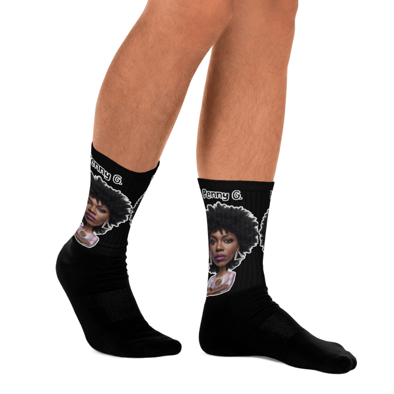 Penny G. Women's All Black Socks