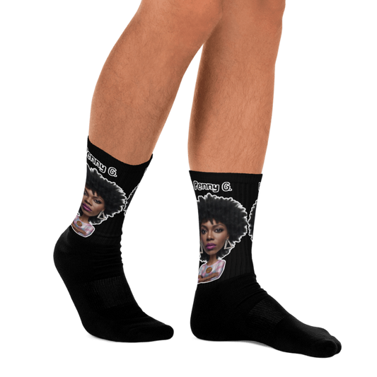 Penny G. Women's All Black Socks