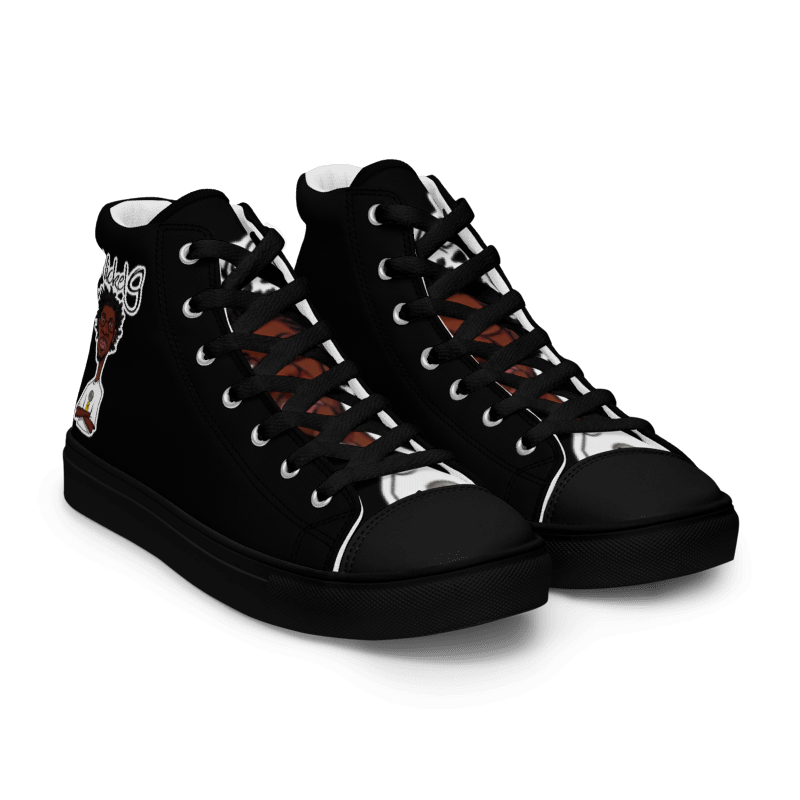 Nickel G. Men's All Black High Top Sneakers