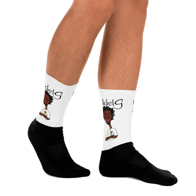 Nickel G. Men's Black & White Socks