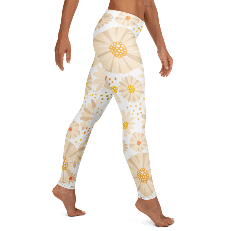 Penny G. The White Floral Arrangement Leggings