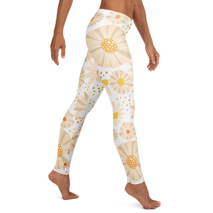 Penny G. The White Floral Arrangement Leggings