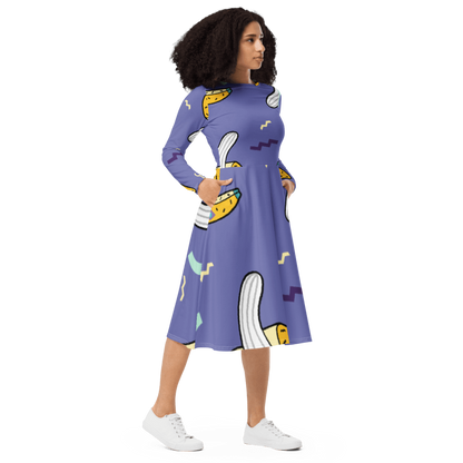 Women's Banana Split Graphic Summer Dress