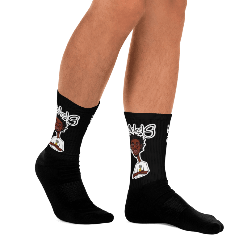 Nickel G. Men's All Black Socks