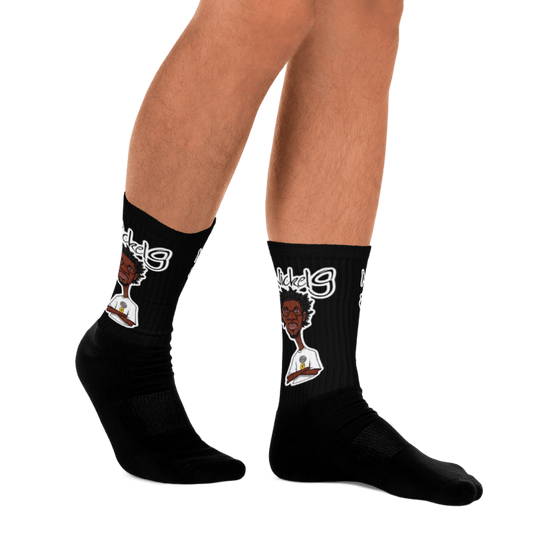 Nickel G. Men's All Black Socks