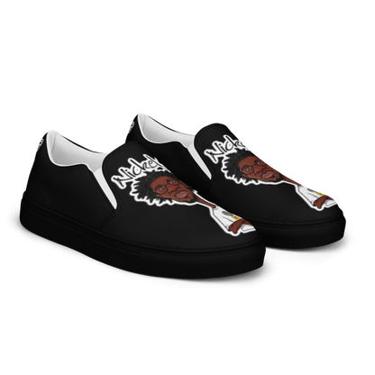 Nickel G. All Black Men's Slip-On Shoes
