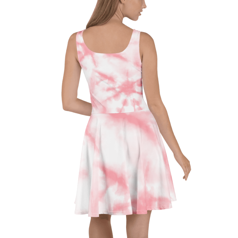 Women's Pink & White Graphic Summer Dress By Penny G.