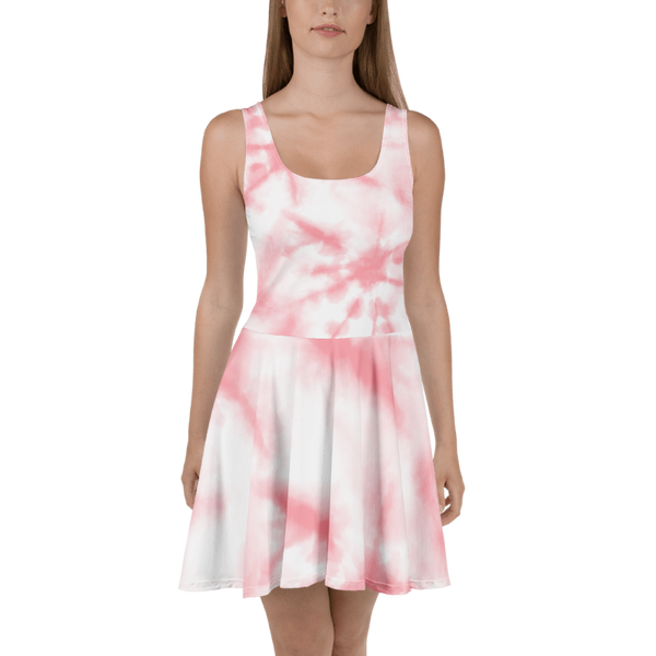 Women's Pink & White Graphic Summer Dress By Penny G.