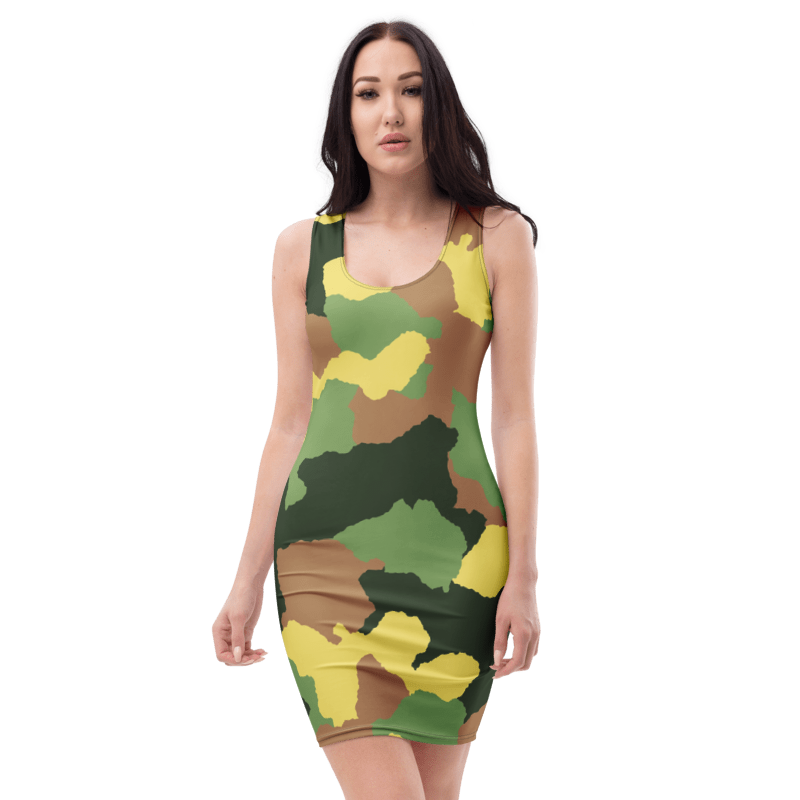 Women's Camouflage Graphic Summer Dress