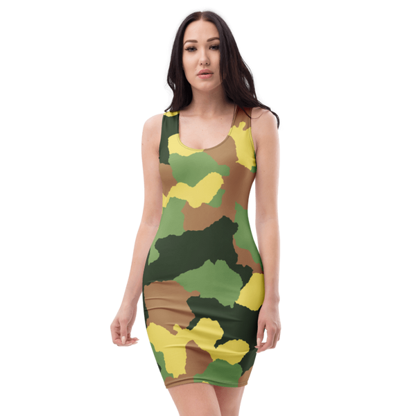 Women's Camouflage Graphic Summer Dress