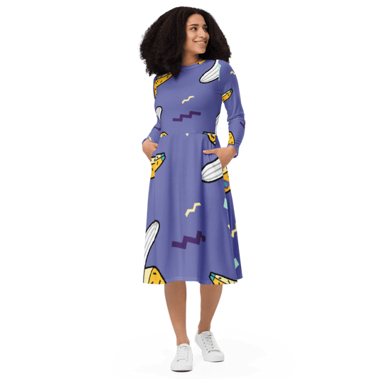 Women's Banana Split Graphic Summer Dress