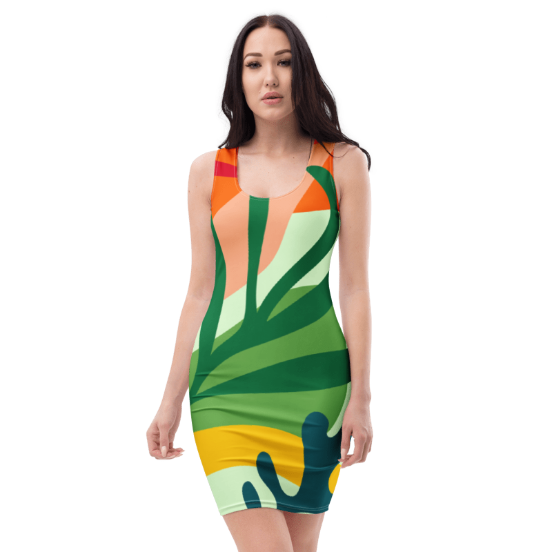 Women's Plant Life Graphic Summer Dress
