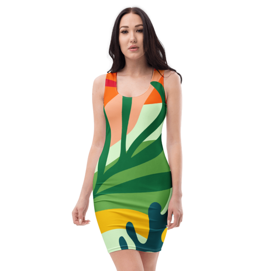 Women's Plant Life Graphic Summer Dress
