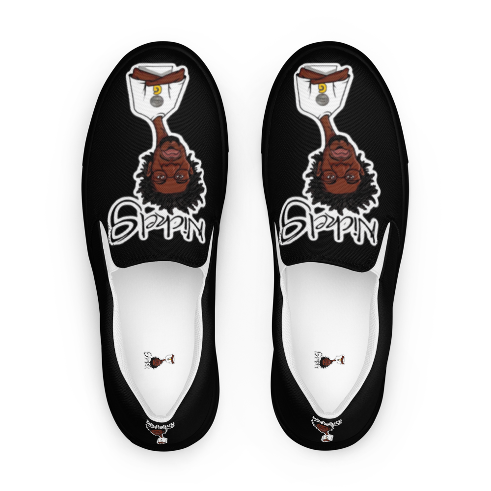 Nickel G. All Black Men's Slip-On Shoes