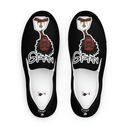 Nickel G. All Black Men's Slip-On Shoes