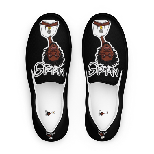 Nickel G. All Black Men's Slip-On Shoes