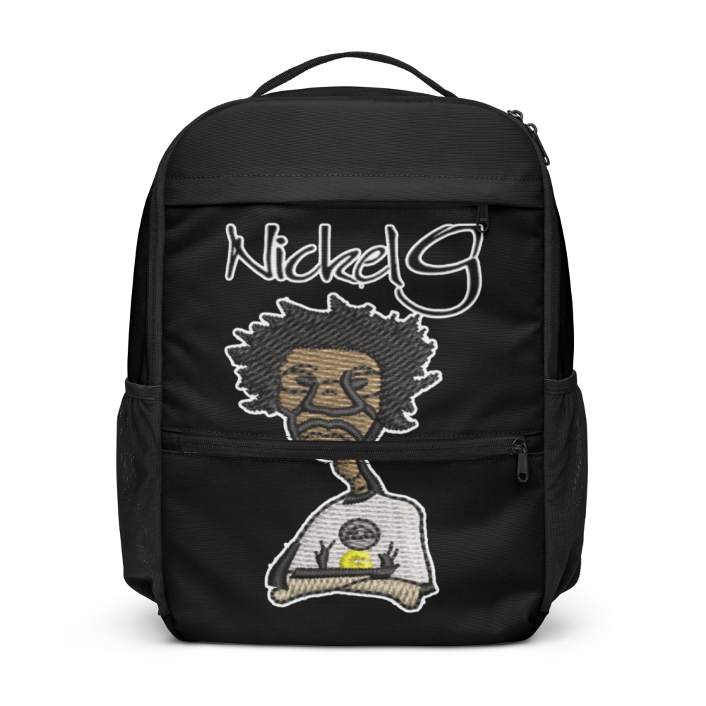 Boys' & Men's All Black Classic Bookbag From Nickel G.