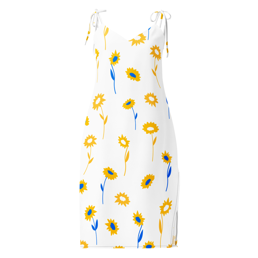 Women's Sunflowers Graphic Summer Dress By Penny G.