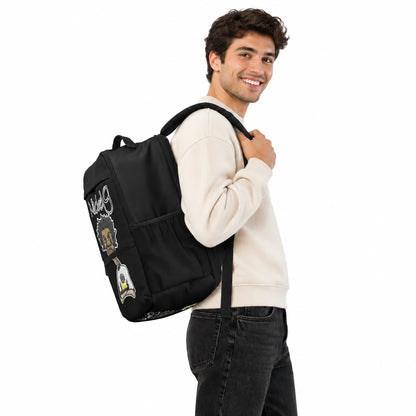 Boys' & Men's All Black Classic Bookbag From Nickel G.