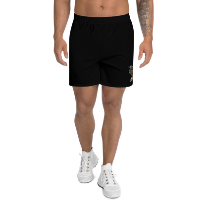All-Over Print Unisex Black Athletic Long Shorts